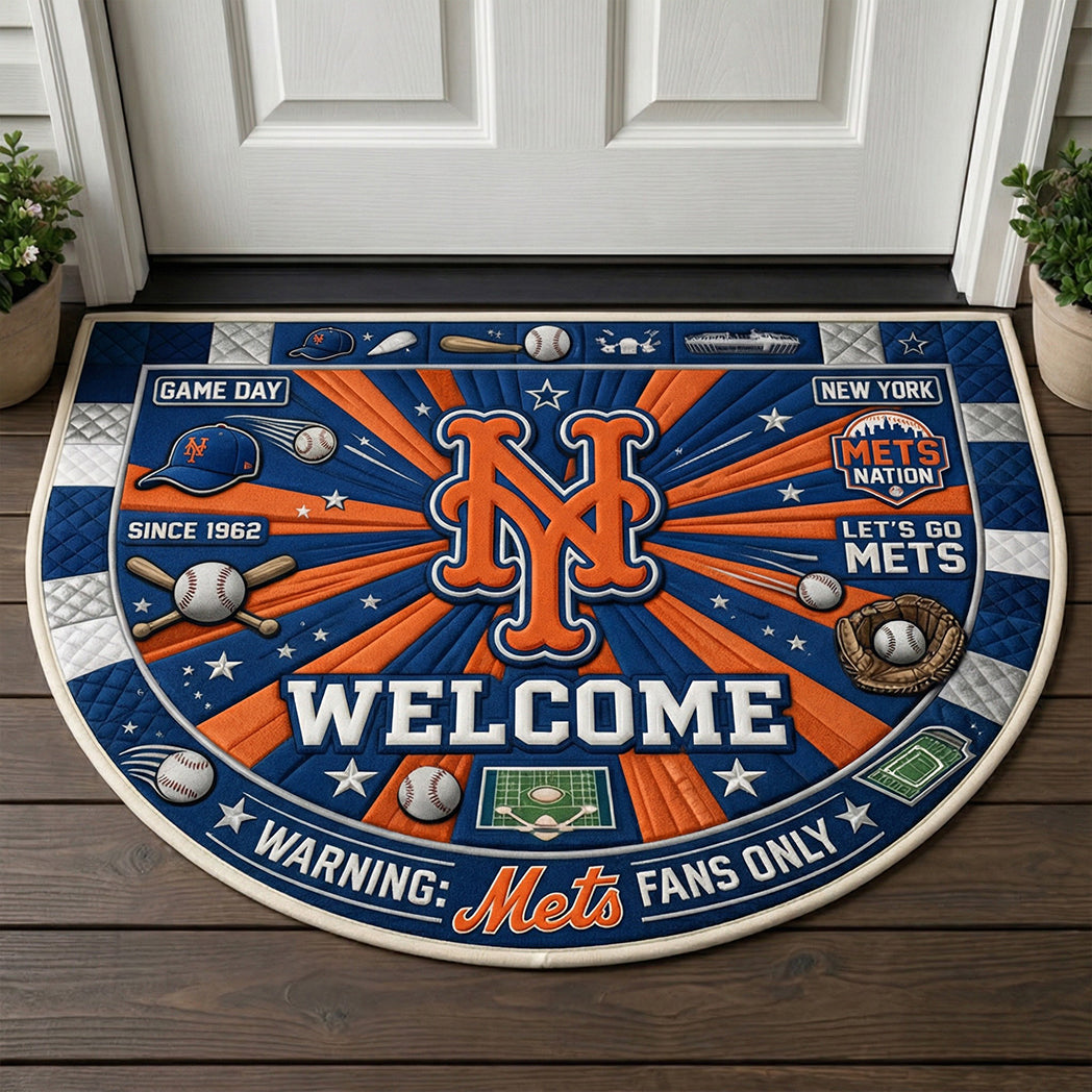 Baseball All Teams Custom Premium Welcome Mat – Personalized Baseball Doormat