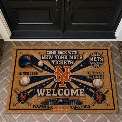 Alfombra personalizada de bienvenida premium de equipo de la MLB – Felpudo de béisbol personalizado