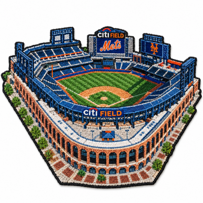 All Baseball Teams Stadium Baseball Fan Custom Quilted Print Premium Welcome Mat Washable Black Border – Personalized Baseball Doormat