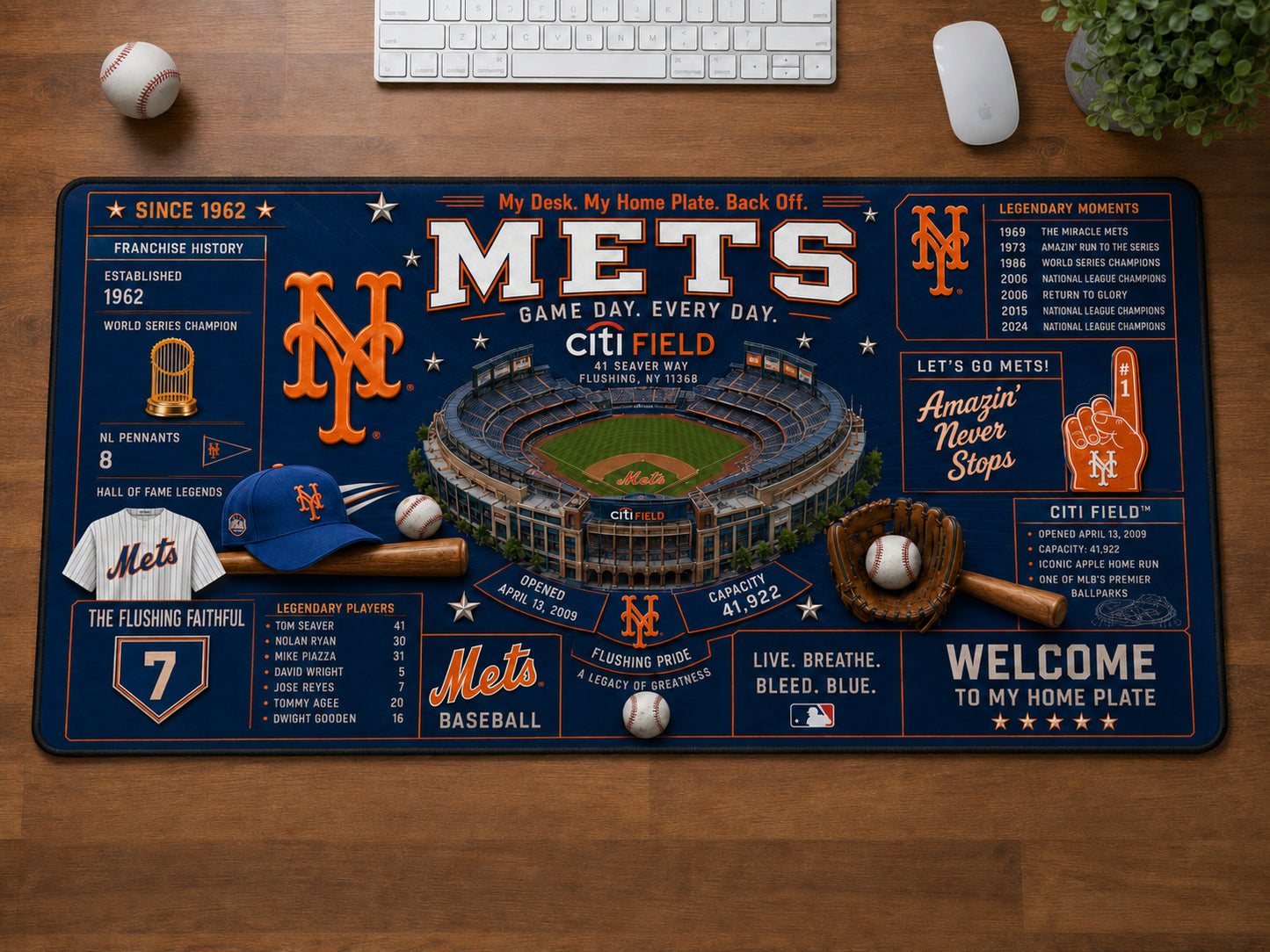 All Baseball Franchise History Stadiums Masterplan Desk Mat Mouse Pad Plus Size - 5to9vibe