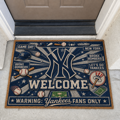 Baseball All Teams Welcome Coir Doormat Print Premium Welcome Mat – Personalized Baseball Coir Doormat