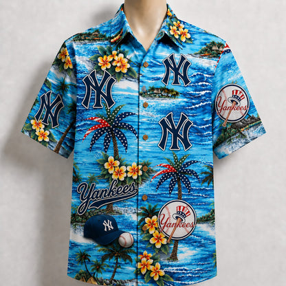 All Baseball Teams Coastal Paradise Button-Up Unisex Hawaiian Shirt For Men and Women