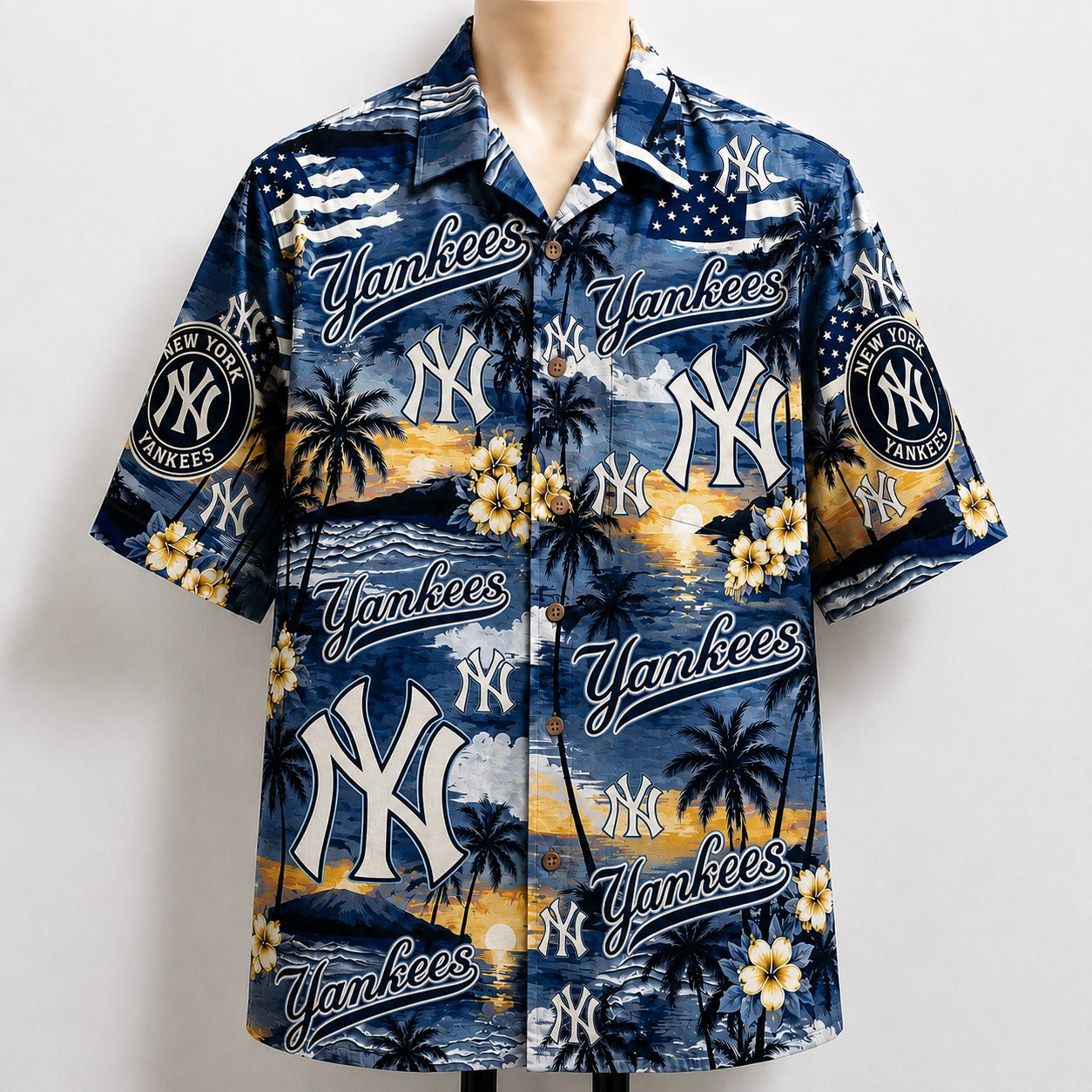 All Baseball Teams Sunset Paradise Button-Up Unisex Hawaiian Shirt For Men and Women