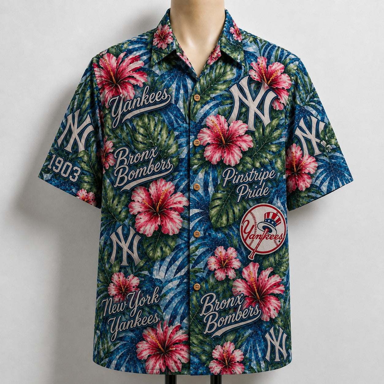 All Baseball Teams Paradise Hibiscus Button-Up Unisex Hawaiian Shirt For Men and Women