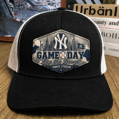 All Teams Baseball Game Day Leather Patch Premium Mesh Snap Back Cap | Trucker Cap