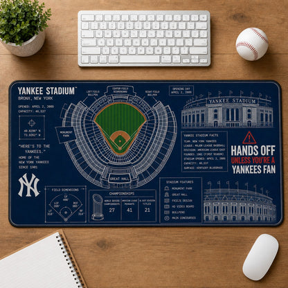 All Baseball Legendary Stadiums Masterplan Desk Mat Mouse Pad Plus Size - 5to9vibe