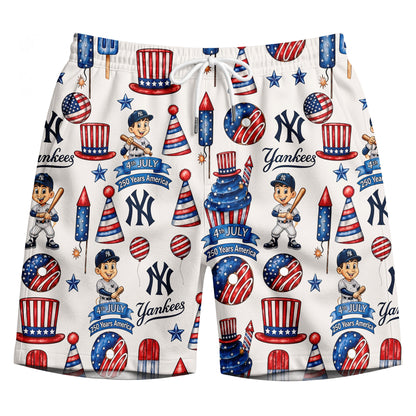 MB Baseball Team 4th July 250 Years Anniversary America Premium Unisex Hawaiian Shirt For Men and Women