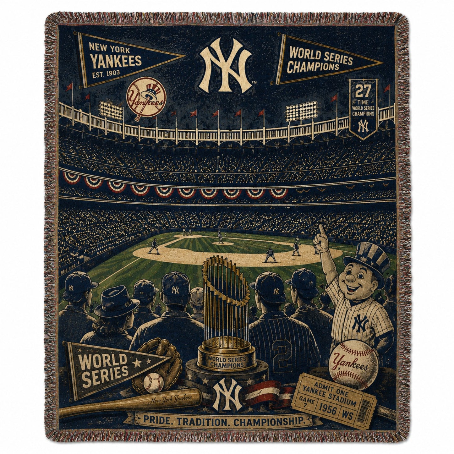 Alfombra personalizada de bienvenida premium de equipo de la MLB – Felpudo de béisbol personalizado