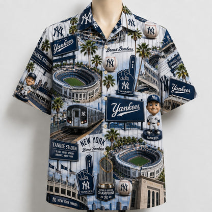 All Baseball Teams Iconic Moments Aloha Shirt for Baseball Fans Button Up Unisex Hawaiian Shirt For Men and Women