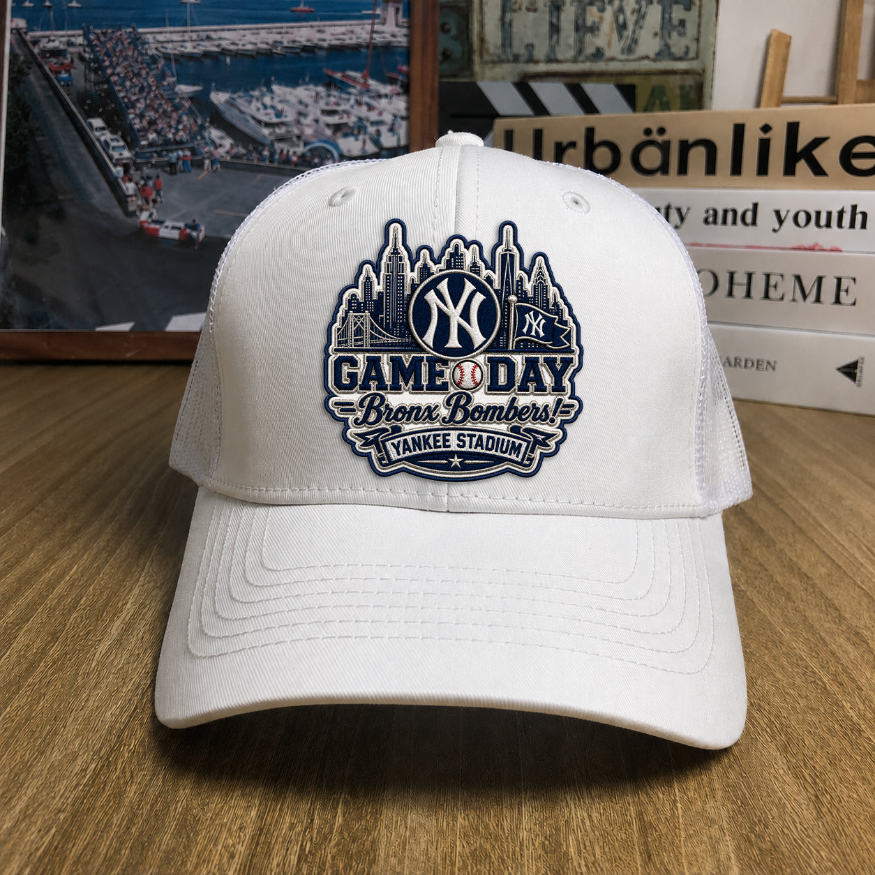 Baseball Trucker Cap All Teams Embroidered Logo Premium Trucker Cap