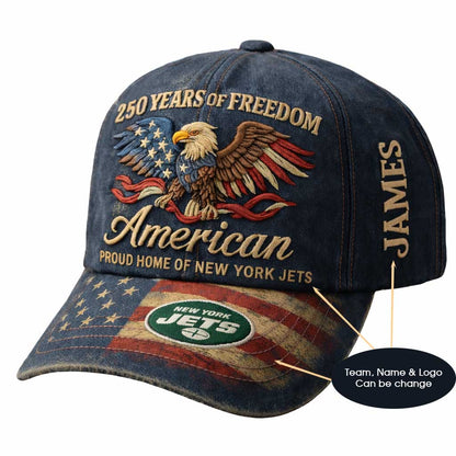 250th Anniversary USA Hat Vintage Eagle 250 Year American Anniversary Patriotic Unisex Baseball Cap