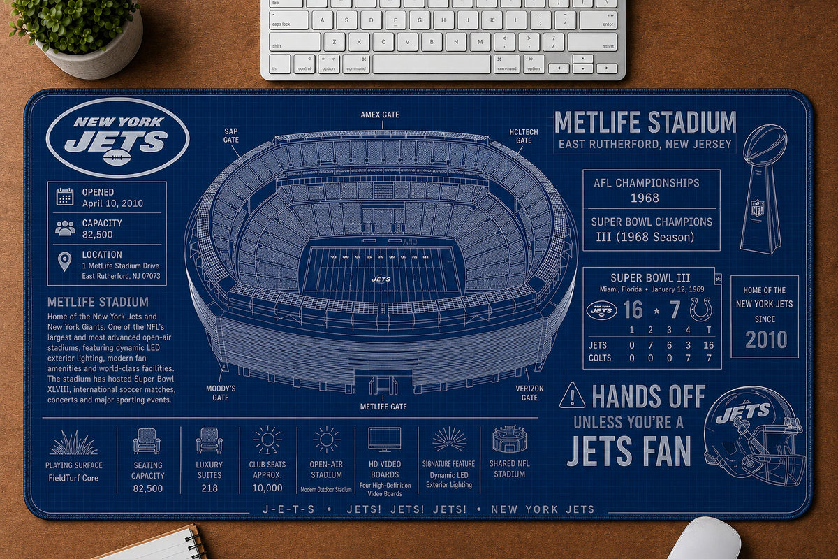 All Football Stadium BluePrint Desk Mat Mouse Pad Plus Size Trending - 5to9vibe