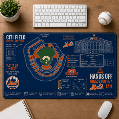 All Baseball Legendary Stadiums Masterplan Desk Mat Mouse Pad Plus Size - 5to9vibe
