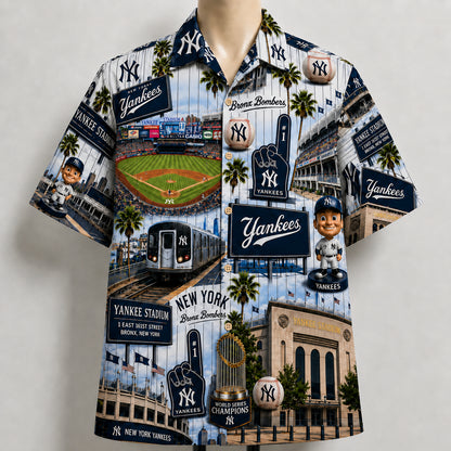 All Baseball Teams Iconic Moments Aloha Shirt for Baseball Fans Button-Up Unisex Hawaiian Shirt For Men and Women