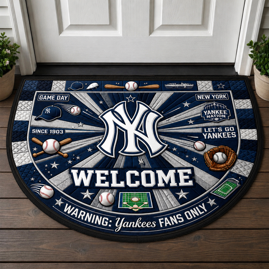 Alfombra personalizada de bienvenida premium de equipo de la MLB – Felpudo de béisbol personalizado