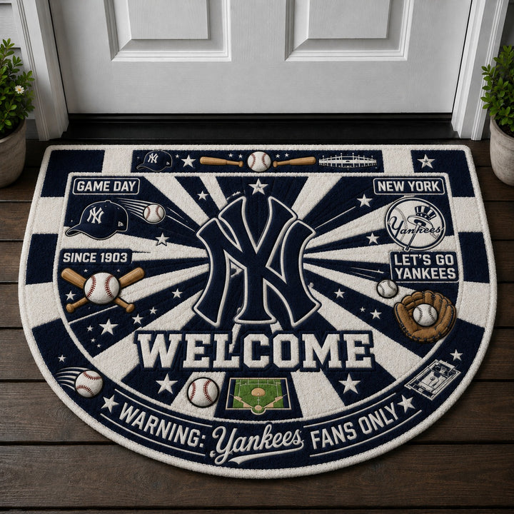 Baseball All Teams Custom Quilted Print Premium Welcome Mat Washable – Personalized Baseball Doormat
