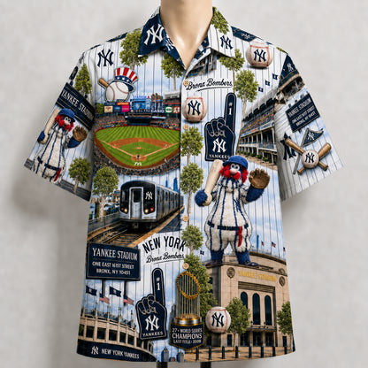 All Baseball Teams Iconic 2 Moments Aloha Shirt for Baseball Fans Button-Up Unisex Hawaiian Shirt For Men and Women