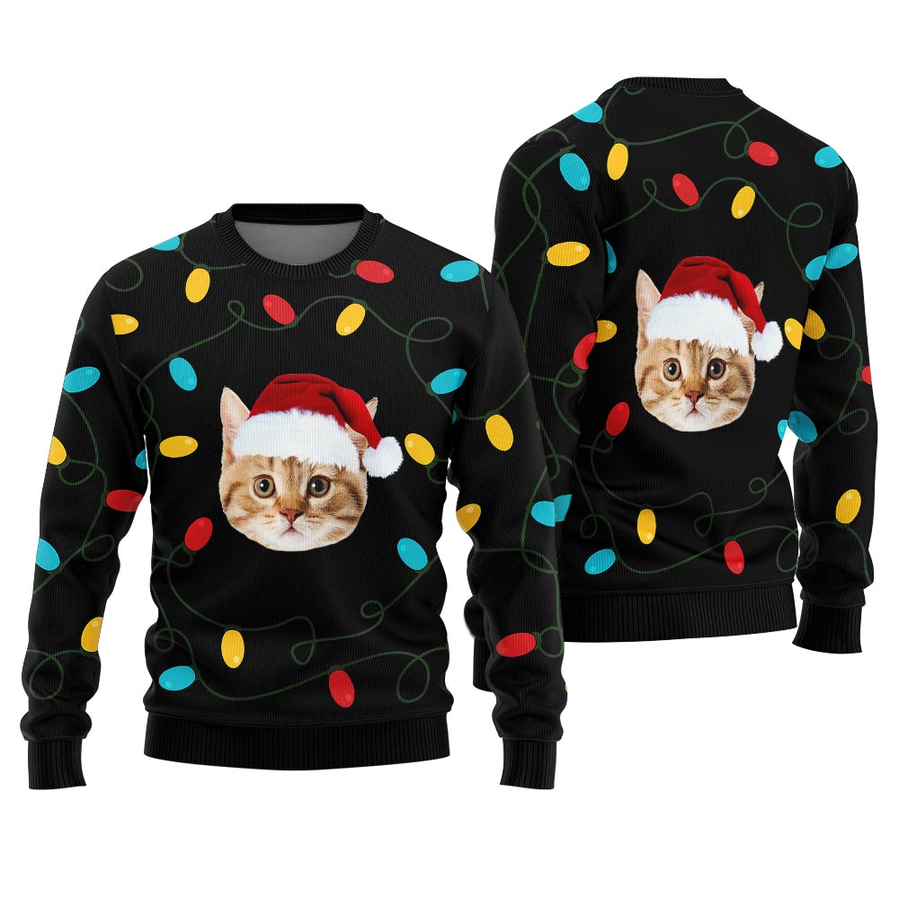 Nice Custom Pet Ugly Christmas Sweater For Men