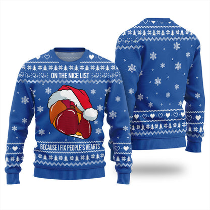 Nice List Cardiologist Ugly Christmas Sweater