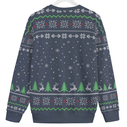 No Lift No Gift Santa Swoleman Plus Size Christmas Sweater
