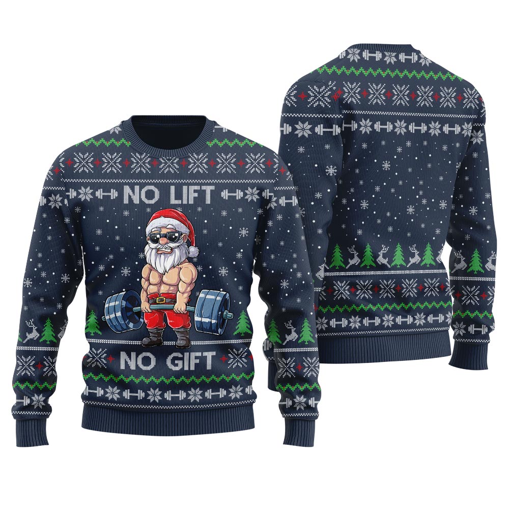 Santa Swoleman Women's Ugly Christmas Sweater