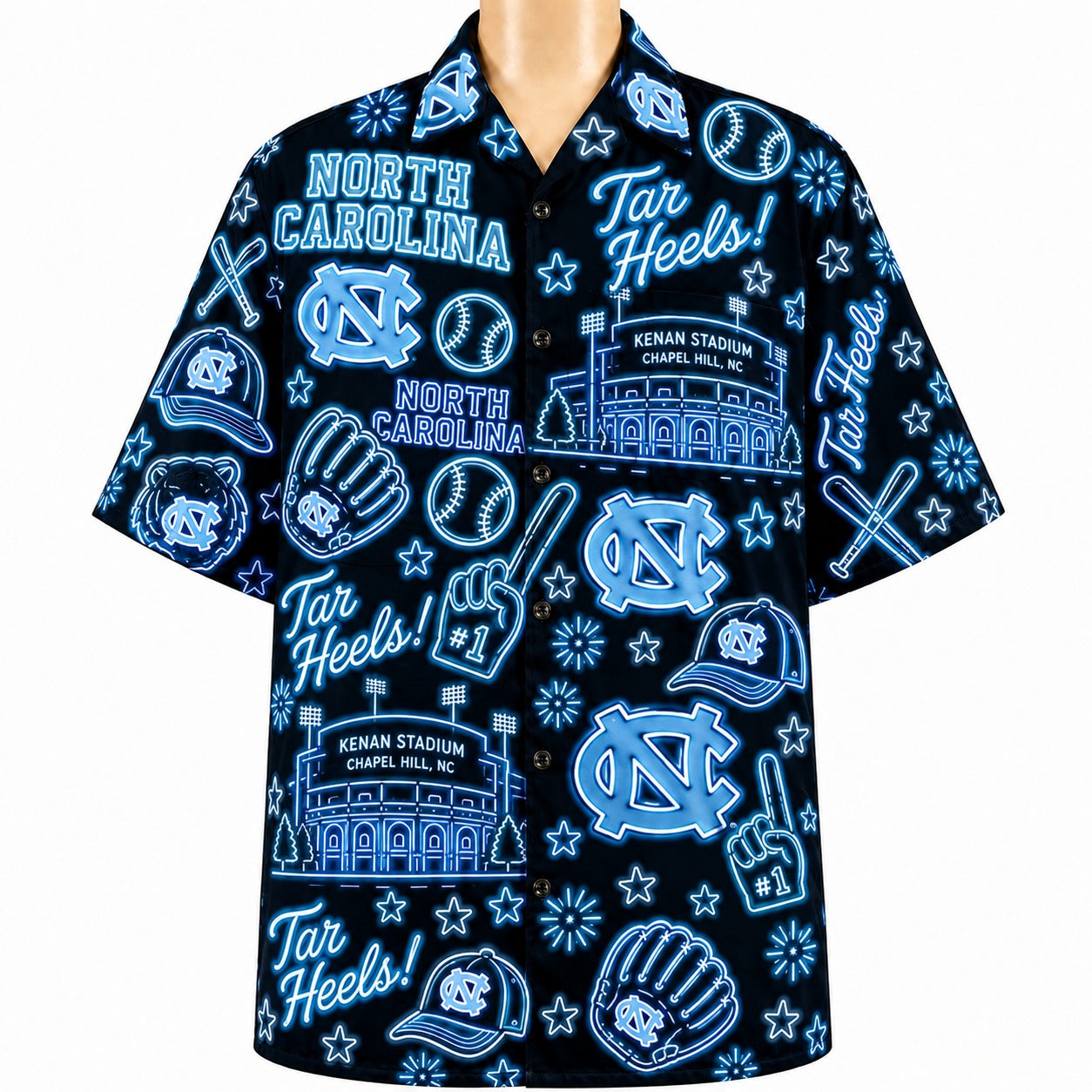 All College Basketball Teams Neon Viber Unisex Hawaiian Shirt For Men & Women