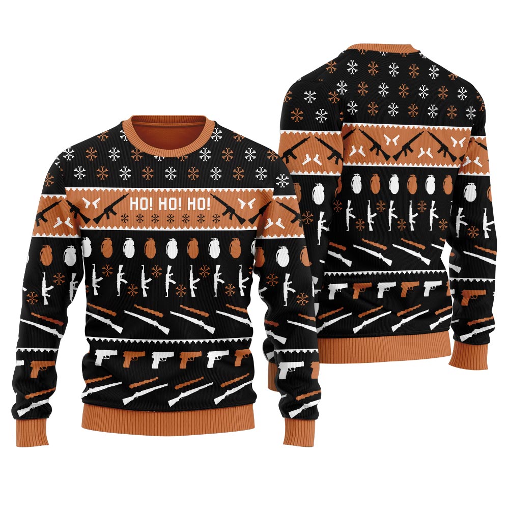 Now I Have A Christmas Gun Ho Ho Ho Women's Ugly Sweater