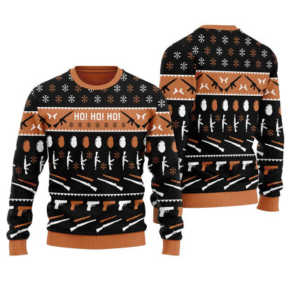 Now I Have A Christmas Gun Ho Ho Ho Women's Ugly Sweater