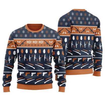 Now I Have A Christmas Gun Ho Ho Ho Women's Ugly Sweater