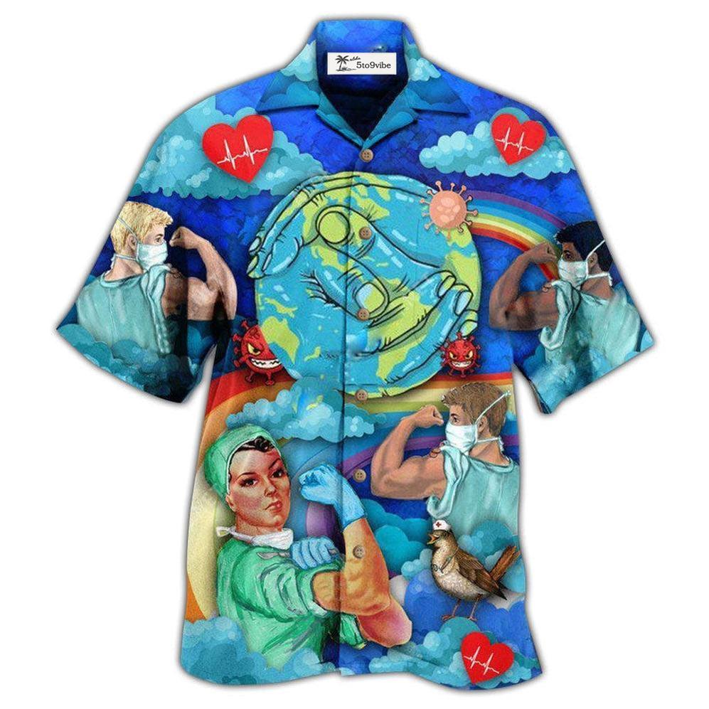 Hawaiian Shirt / Adults / S Nurse Never Underestimate Who Survived - Hawaiian Shirt 
