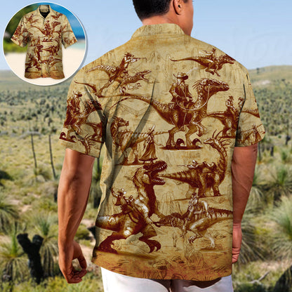 Dinosaur World Summer Vintage - Unisex Hawaiian Shirt For Men and Women