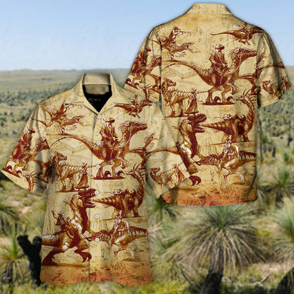 Dinosaur World Summer Vintage - Unisex Hawaiian Shirt For Men and Women