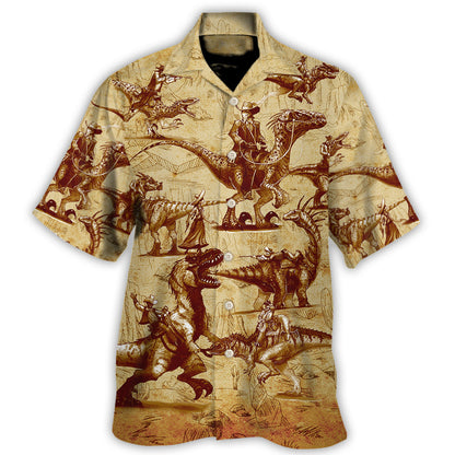 Dinosaur World Summer Vintage - Unisex Hawaiian Shirt For Men and Women