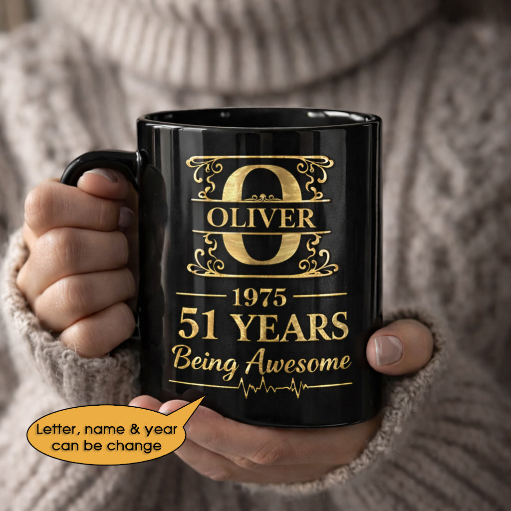 11oz Ceramic Mug Age personalized name, year, letter for birthday - 11oz Ceramic Mug Hot Sale