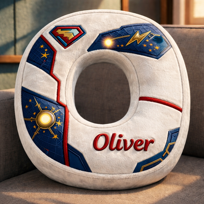Super Hero and Princess Pillow Custom Name Gift  For Girls, Boys Irregular-Shaped Pillow Custom