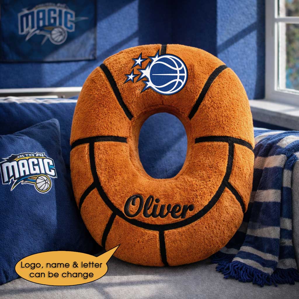 Basketball Pillow Custom Name and Logo All Teams Irregular-Shaped Pillow Custom