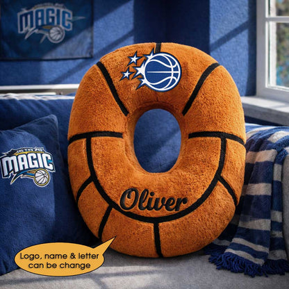 Basketball Pillow Custom Name and Logo All Teams Irregular-Shaped Pillow Custom