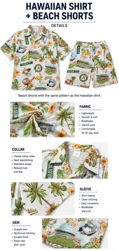 CC Baseball Teams Scenic Pattern Button-Up Unisex Hawaiian Shirt For Men and Women
