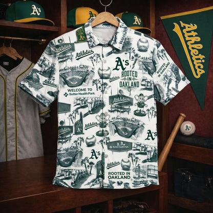 LAD Baseball Stadium SGA Blue Vibe Unisex Hawaiian Shirt