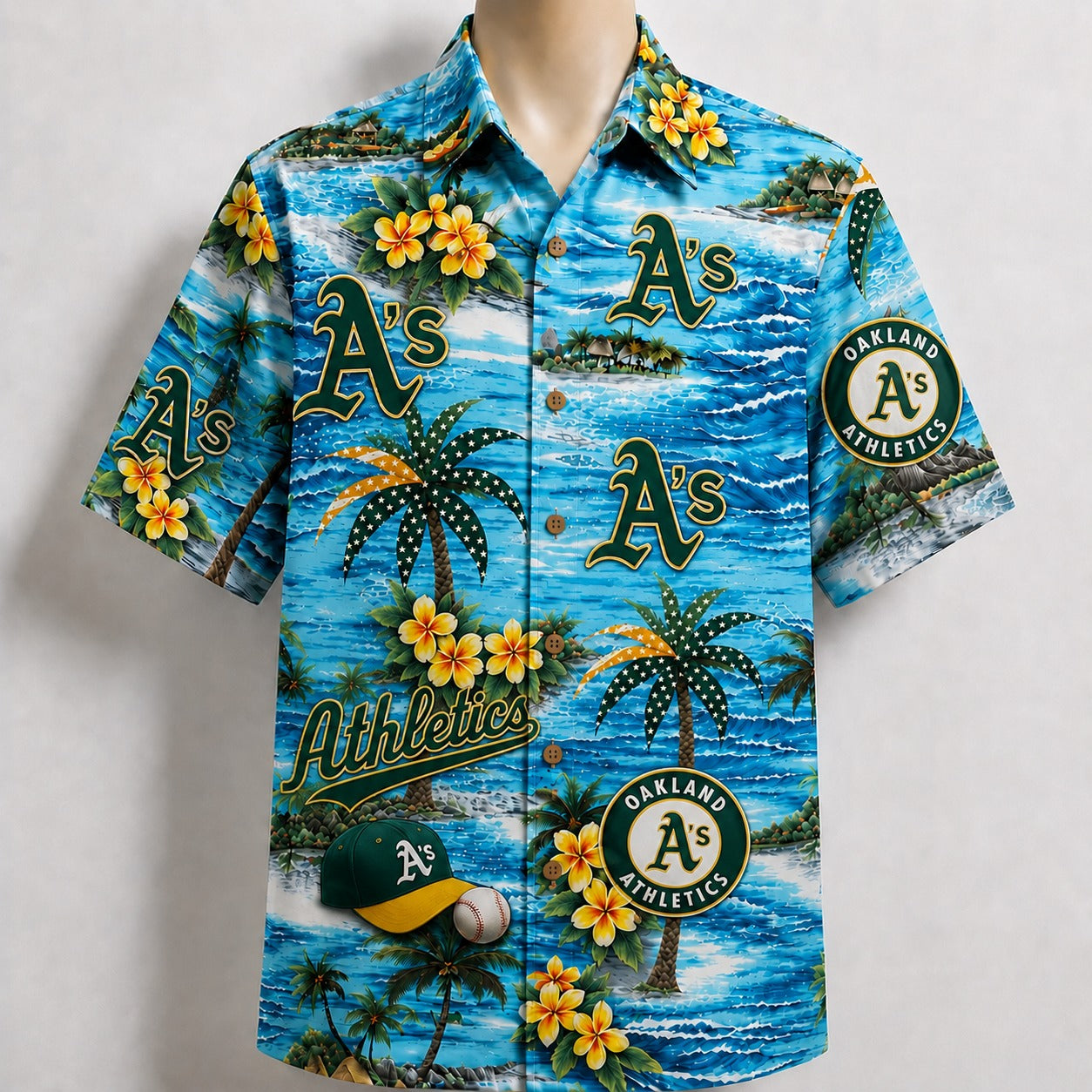 All Baseball Teams Coastal Paradise Button-Up Unisex Hawaiian Shirt For Men and Women