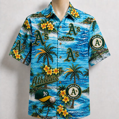 All Baseball Teams Coastal Paradise Button-Up Unisex Hawaiian Shirt For Men and Women
