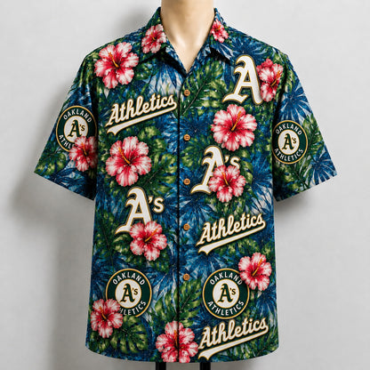 All Baseball Teams Paradise Hibiscus Button-Up Unisex Hawaiian Shirt For Men and Women