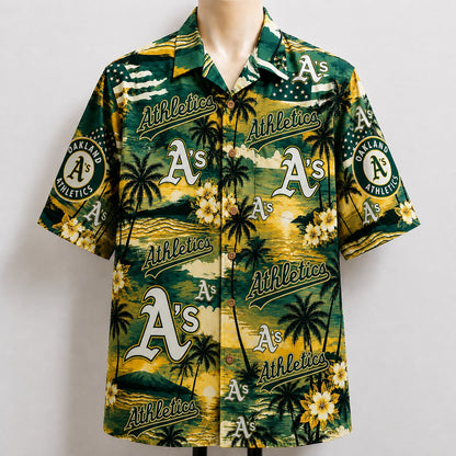 All Baseball Teams Sunset Paradise Button-Up Unisex Hawaiian Shirt For Men and Women