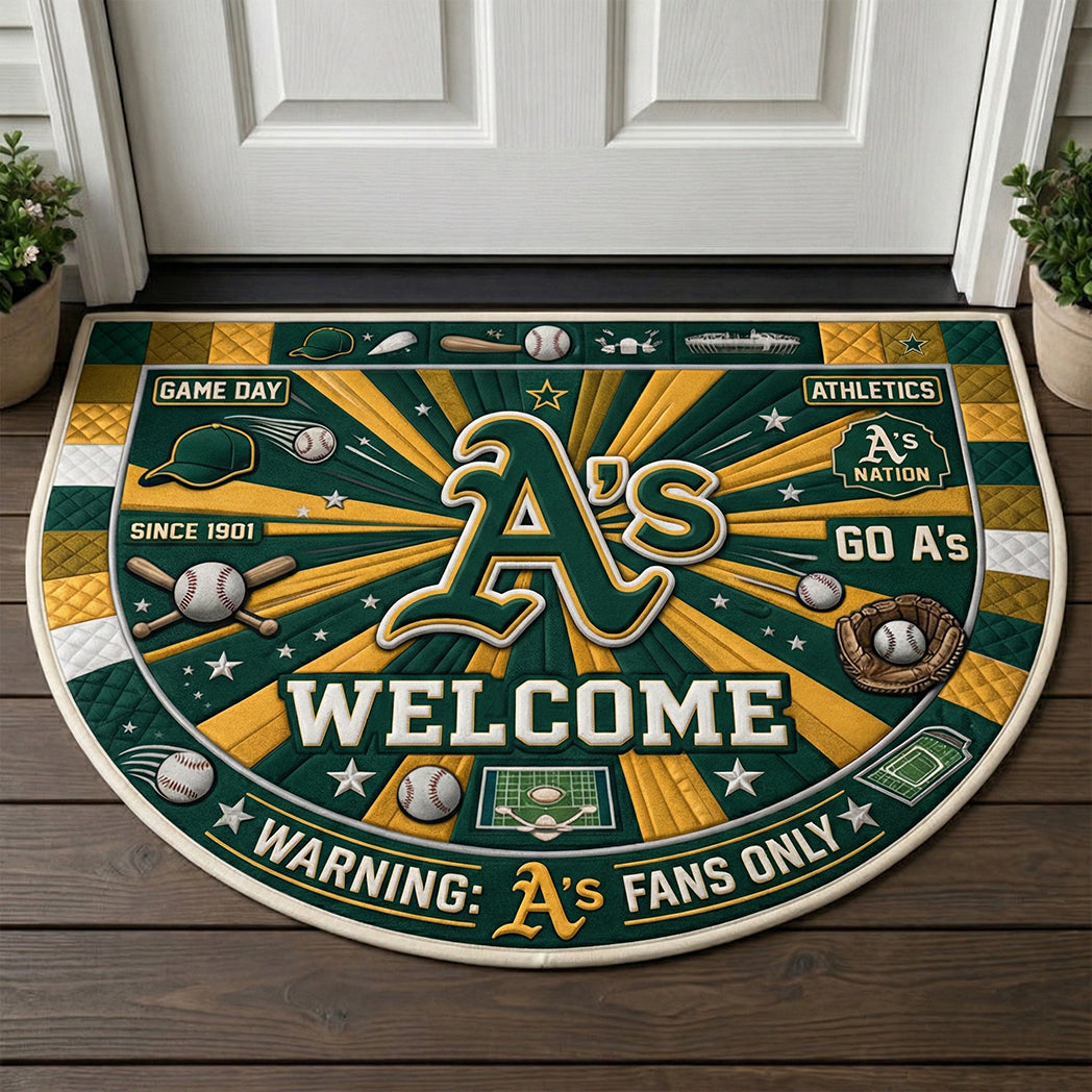 Baseball All Teams Custom Premium Welcome Mat – Personalized Baseball Doormat