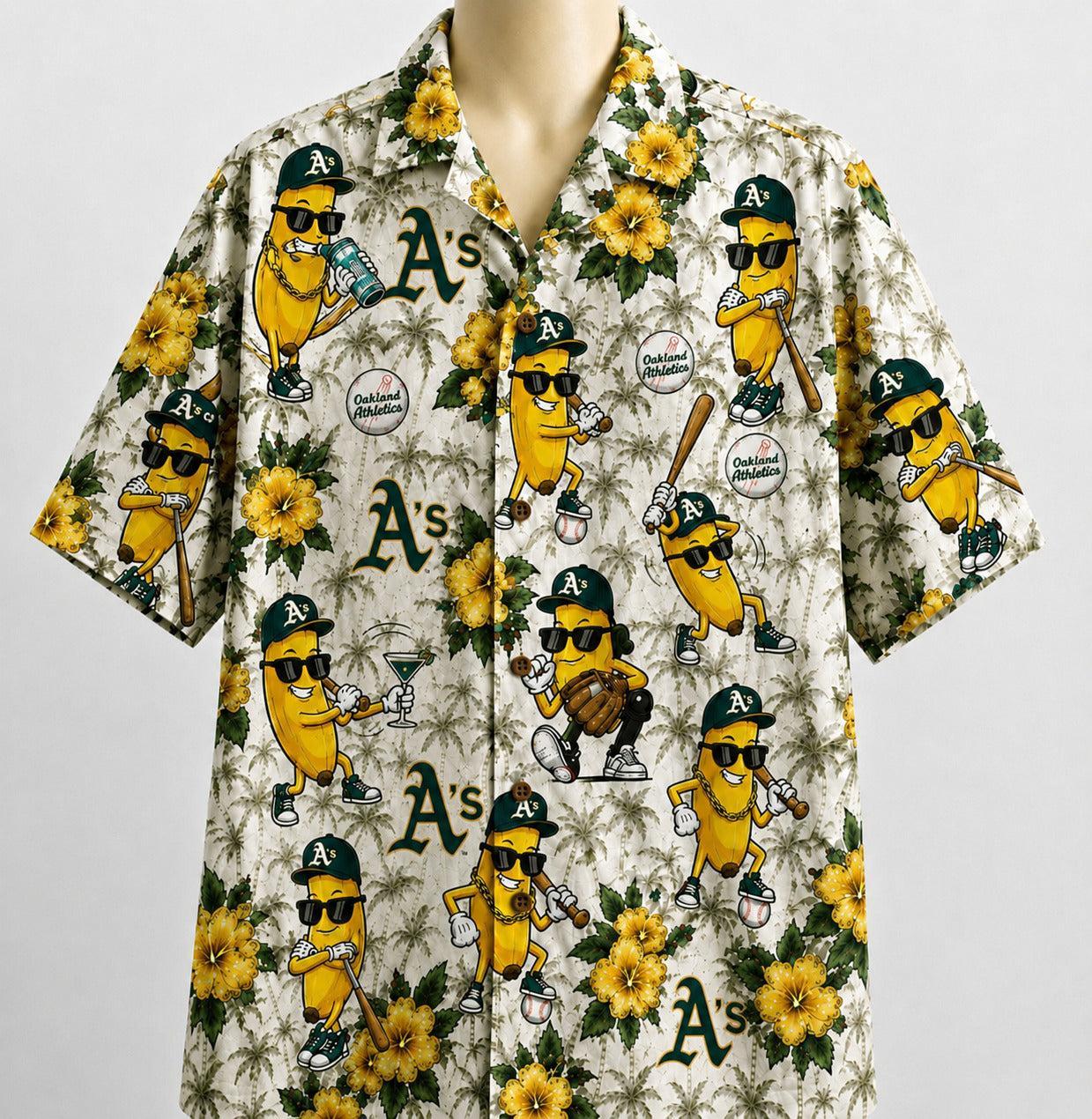 All Baseball Teams banana Hibiscus Flower Beach Vibe Aloha Premium Unisex Hawaiian Shirt For Men and Women