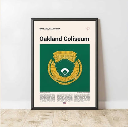 Baseball Stadium Seating Diagram - Vertical Poster - 5to9vibe