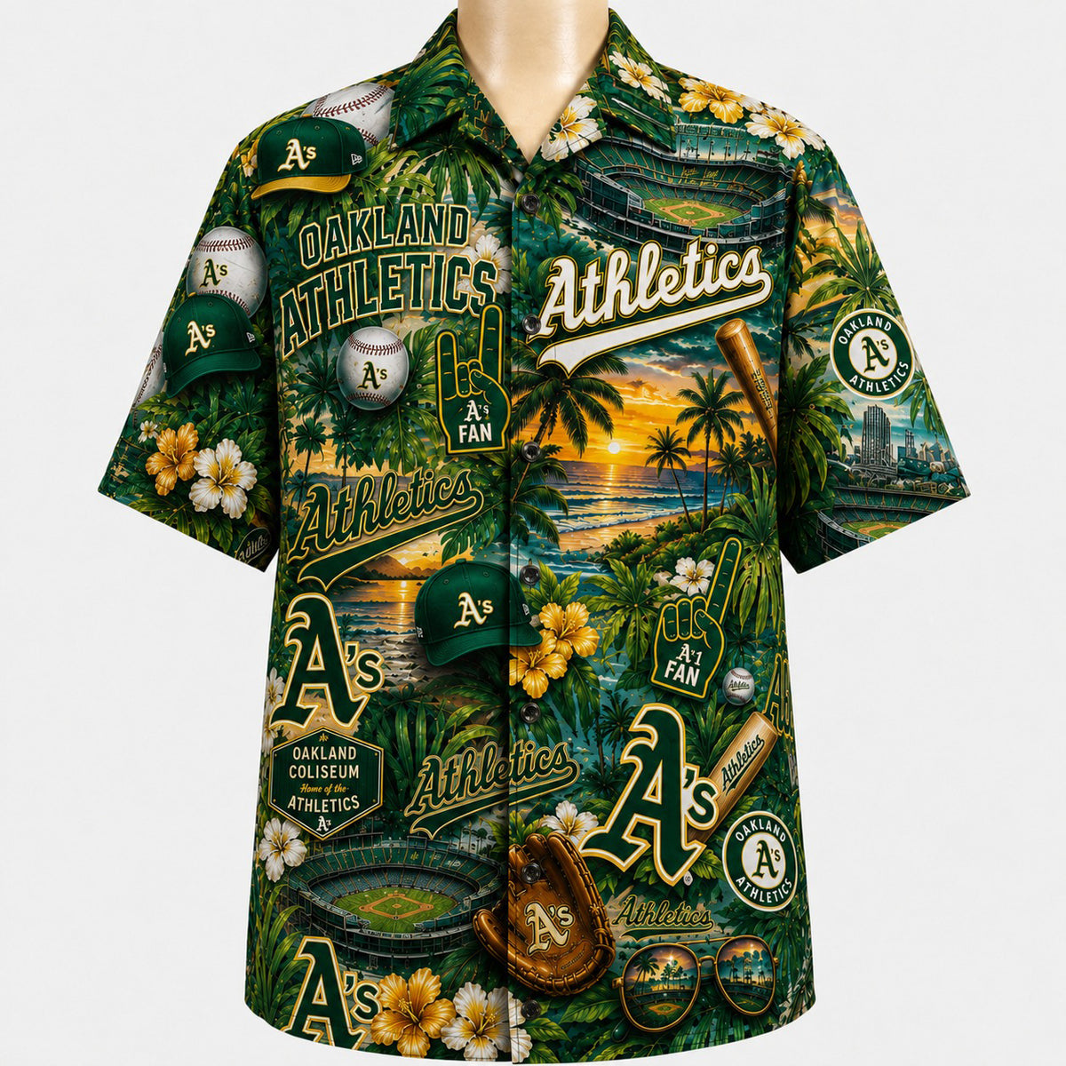 All Baseball Teams Tropical Sunset Paradise Pattern Vibe Summer Party Button-Up Unisex Hawaiian Shirt For Men and Women-Hawaiian Shirt-5TO9VIBE