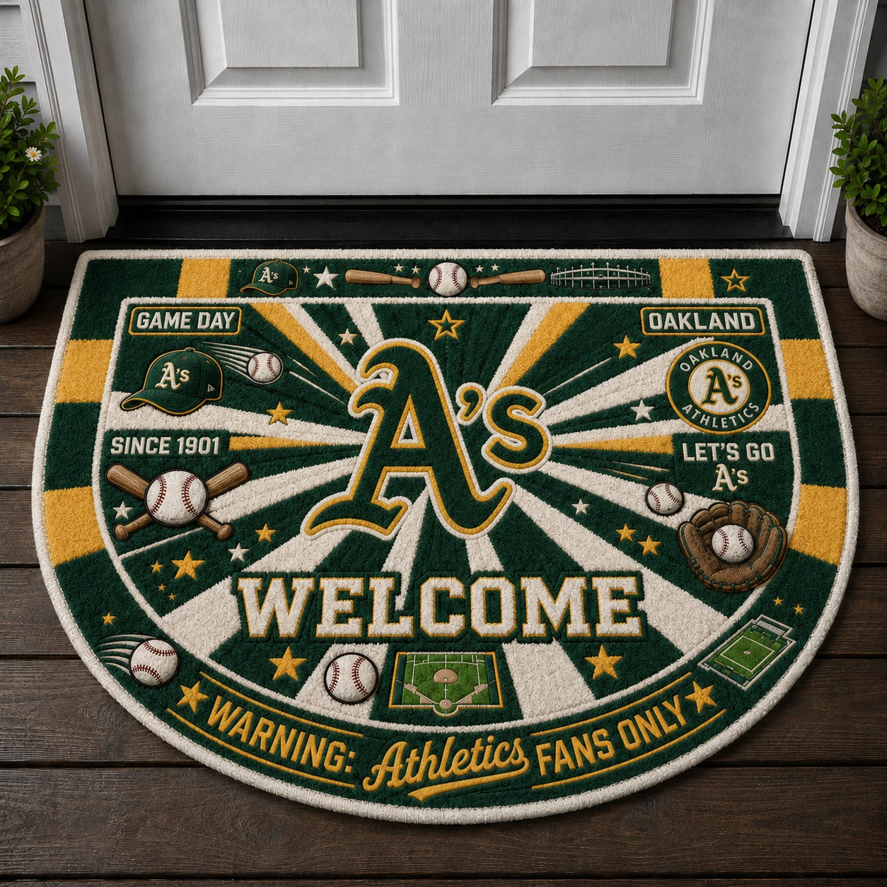 Football All Teams Custom Premium Welcome Mat – Personalized Doormat