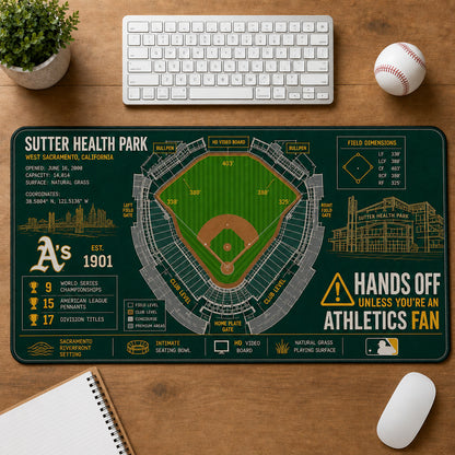All Baseball Legendary Stadiums Masterplan Desk Mat Mouse Pad Plus Size - 5to9vibe
