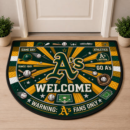 Alfombra personalizada de bienvenida premium de equipo de la MLB – Felpudo de béisbol personalizado